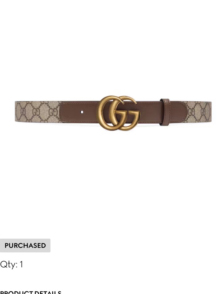 Gucci Unisex Leather Belt